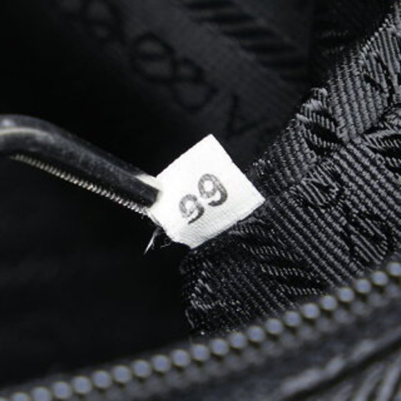 Prada triangle logo plate handbag tote bag Grey wool - Picture 7 of 10